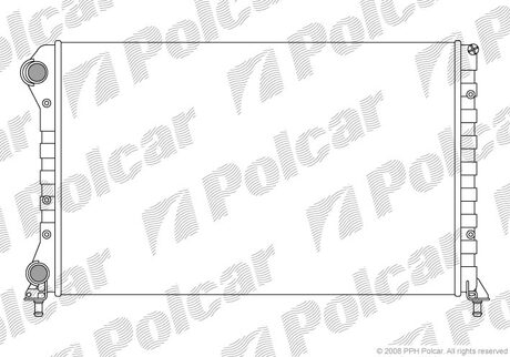 Радіатор основний Fiat Doblo 1.9D без -AC Polcar 304008-3