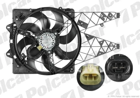Вентилятори з корпусом / кронштейном | FIAT DOBLO, 10- Polcar 304223W3
