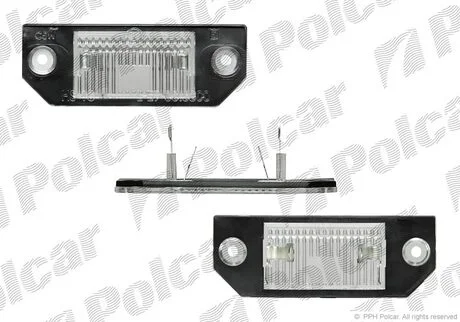 Ліхтар підсвітки номерного знака FORD FOCUS C-MAX, FOCUS II 1003-0912 Polcar 3202959E