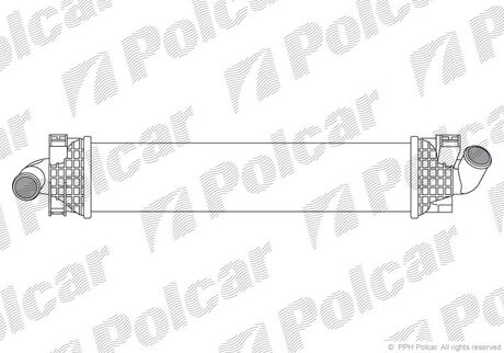 Радиатор интеркулера Focus C-Max, Focus, Kuga, Mondeo, S-Max 16D-25 1003- Polcar 3205J8-1 (фото 1)