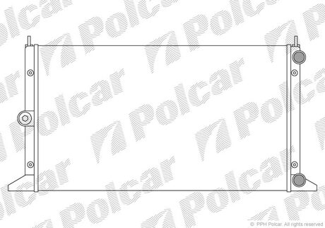 Радіатор основний VW Sharan 1.9TDI 96- Polcar 324008A3