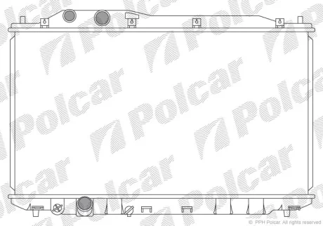 Радіатор охолодження | CIVIC VIII sedan (FD Polcar 3829081