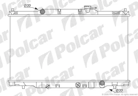 Радіатор охолодження | CR-V II (RD_), 09.01 Polcar 3876081