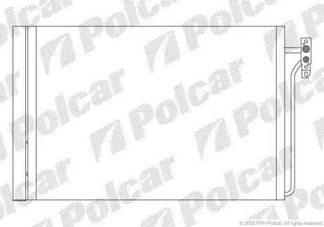 Радіатори кондиціонера | RANGE ROVER, 05- Polcar 4332K8C1