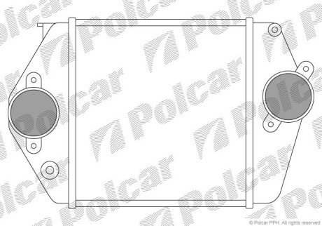 Інтеркулер MAZDA 6 20D 0602-0807 Polcar 4519J8A1