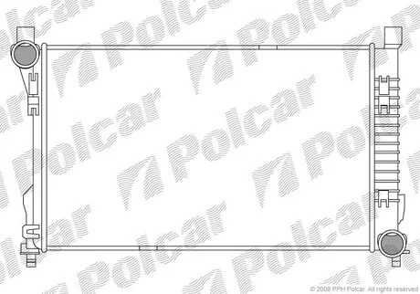 Радіатор охолодження двигуна Polcar 5003081