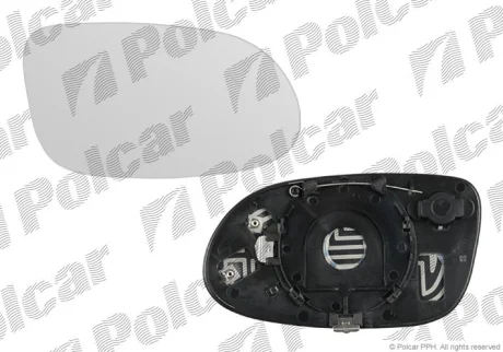 Вставка зовнішнього дзеркала | MERC. W129 (SL), 89- Polcar 500555E