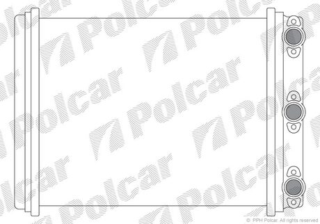 Радіатор печі DB W 124 Polcar 5014N8-1