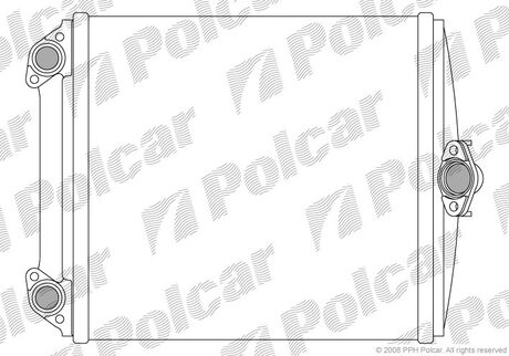 Радіатор печі Mercedes 124 / E-Klasse, 84-/ 93-96 Polcar 5014N8-2 (фото 1)