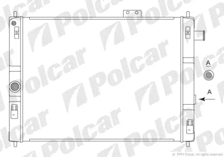 Радіатор охолодження | ASCONA C (J82), 09.8 Polcar 5504084