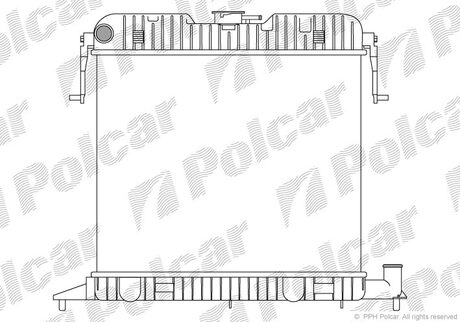 Радіатор Opel Omega A 86-94 Polcar 552508-1