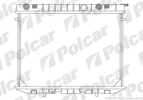 Радіатор охолодження | FRONTERA A (U92), 03 Polcar 5580081