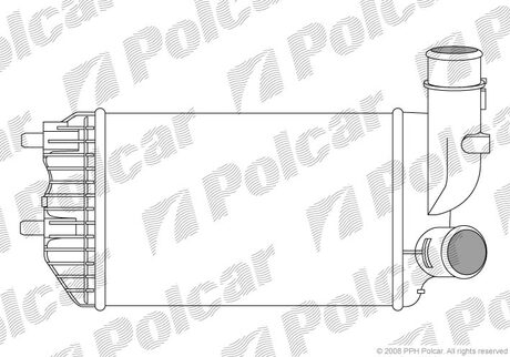 Інтеркулер Fiat Ducato 28JTD 94- Polcar 5702J8-1 (фото 1)