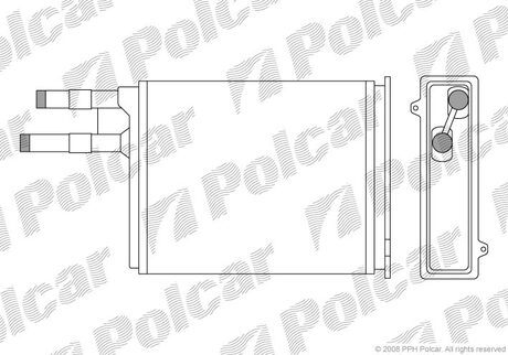 Радіатор печі Fiat Ducato/Peugeot Boxer 94 - Polcar 5702N8-1 (фото 1)