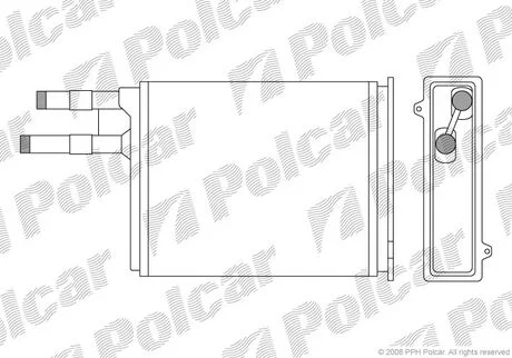 Радіатор печі Fiat Ducato/Peugeot Boxer 94 - Polcar 5702N8-1