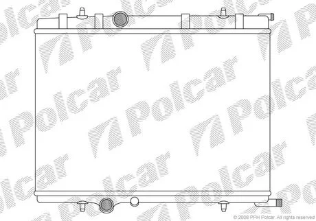 Радиатор Citroen C4, Xsara, Berlingo, Peugeot Polcar 571008-6