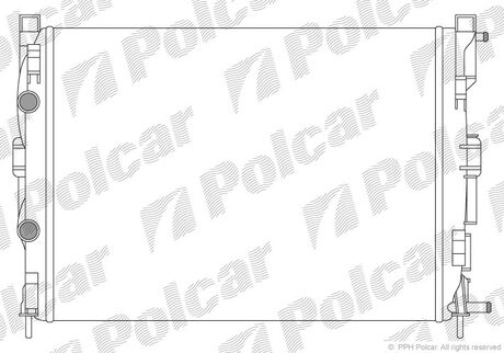 Радиатор Renault Megane II, Scenic/Grand II 14-20 1102- Polcar 601208B2