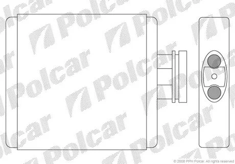 Радіатор печі Skoda Fabia 1,4 99 - Polcar 6913N8-1
