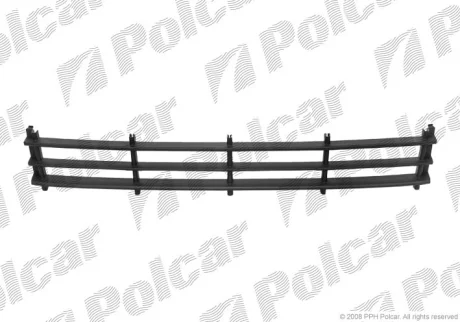 Решітка в бампері | SKOD.OCTAVIA II,05- Polcar 692227