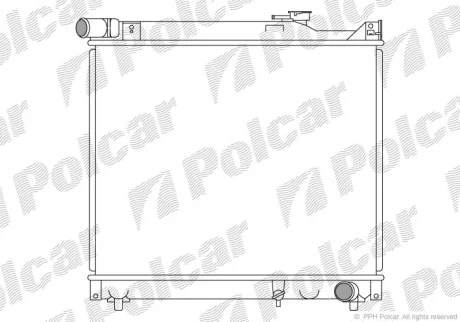 Радіатор охолодження | GRAND VITARA Polcar 7424088