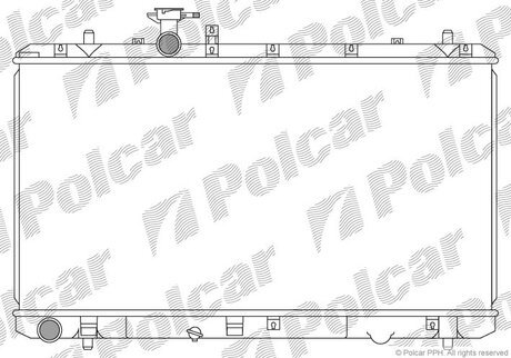 Радіатор двигуна (мкпп) Fiat Sedici Suzuki Sx4 15/16 0606- Polcar 743508-1 (фото 1)