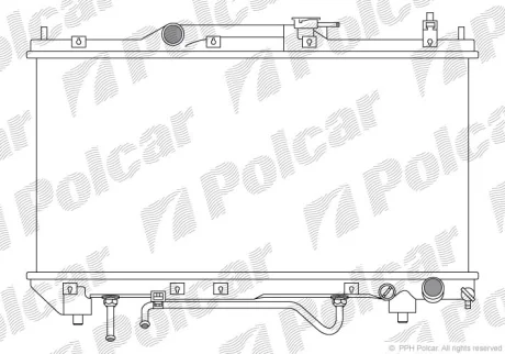 Радіатор охолодження | AVENSIS Kombi (_T22_ Polcar 8123084