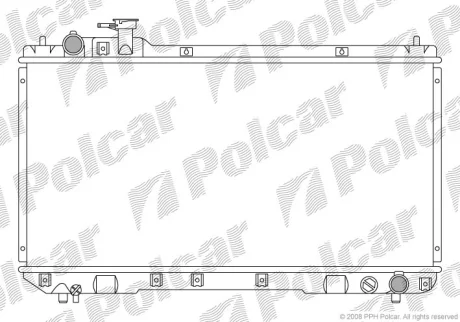 Радіатор охолодження | RAV 4 I Cabrio (_A1_ Polcar 8144082