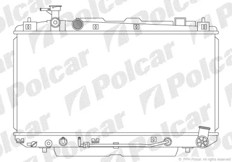 Радіатор охолодження | RAV 4 II (_A2_), 05. Polcar 8146082