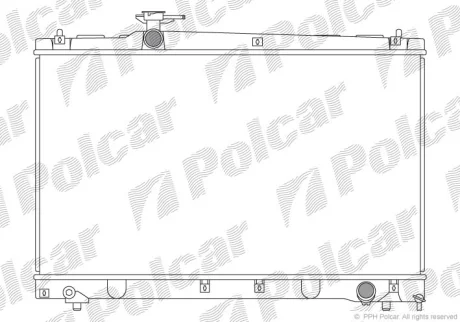 Радіатор охолодження | AVENSIS VERSO (_M2_) Polcar 8187082