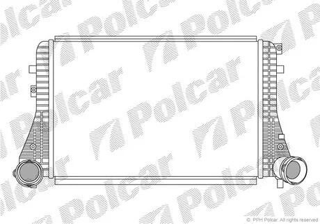 Інтеркулер VAG A3/Octavia/Caddy/Golf V/VI 18Tsi/20Tdi 05- Polcar 9513J8-1