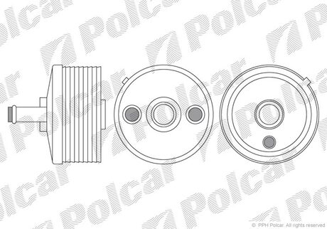 Радіатор масляний Skoda/VAG/Audi/Seat 1.6-2.0 (AKП 6 ступ.).).) 02-14 Polcar 9513L8-2