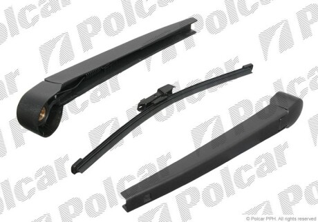 Щітка склоочисника задн з привідним важелем Flat 280mm VW Golf VI 08-13 Polcar 9518RWT1