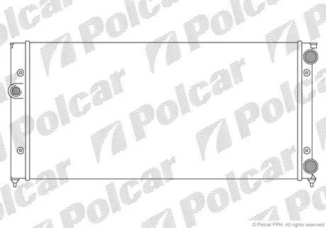 Основний радіатор Vw Golf III, Vento 16-20 1191-0902 Polcar 953808B4