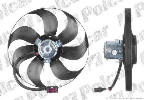 Вентилятор охлаждающего двигателя VAG 10-20 0996-1210 Polcar 954123U2