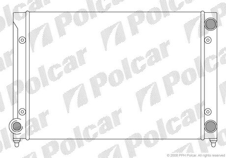 Радіатор охолодження двигуна VW PASSAT 16/18 0288-0597 Polcar 954608A1 (фото 1)