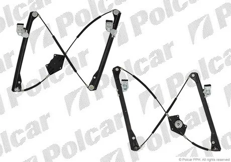 Скопідіймач перед. правий Skoda Superb 02-/VW Passat 1.9 TDI 00- (електричний) Polcar 9548PSG6