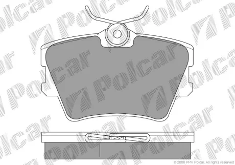 Гальмівні колодки | VW.TRANSPORTER T4 Polcar S701129
