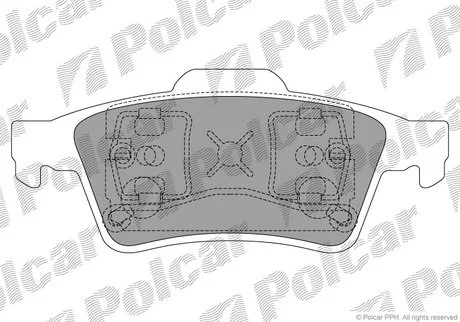 Колодки гальмівні (pj) -srl Polcar S702025
