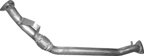 Глушитель, алюм сталь, переднчасть Audi A4 20 FSI 07/02-12/04 POLMOSTROW 01127 (фото 1)