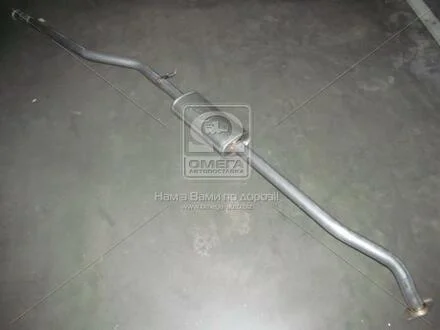 Глушник, алюм сталь, середн част Citroen Berlingo, Peugeot Partner 11i /14i/16i (-08) POLMOSTROW 04.141