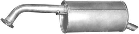 Глушник (задня частина) алюмінієва сталь Mazda Premacy 2.0 Ditd (99-05), Mazda 323 F 2.0itd POLMOSTROW 12.205