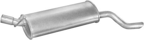 Алюм глушник. сталь, задн. частина Opel Kadett E, Combo 85-93 1.3/1.6/1.7D POLMOSTROW 17.182 (фото 1)