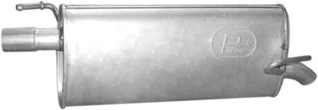Глушник (задня частина) алюмінійована сталь Opel Meriva A 1.6i (03-04), 1.6i MPV (03-05) POLMOSTROW 17.622 (фото 1)