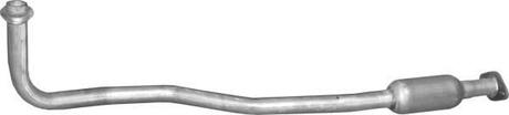 Глушитель, алюм. сталь, середн. часть Opel Vectra B 1.6 96-02 POLMOSTROW 17.631 (фото 1)