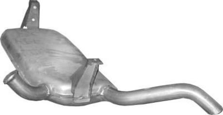 Глушитель алюм. сталь, задн. часть Renault Laguna II 1.6/1.8i -16V 1.9 dCi 01-07 POLMOSTROW 21.287 (фото 1)