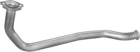 Глушитель, алюм. сталь, передн. часть Renault Clio 1.2 1.4 90-94 POLMOSTROW 21.301 (фото 1)