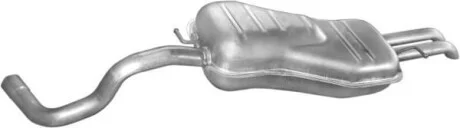 Алюм глушник. сталь, задн. частина Skoda Octavia/Seat Toledo/VW Bora/VW GolfIV96- 1.9DTi POLMOSTROW 24.37