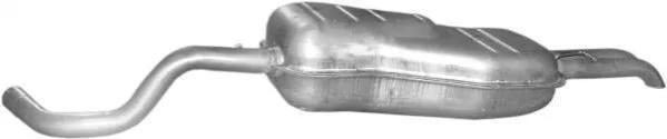 Глушитель алюм. сталь, задн. часть Skoda Octavia 1.8i-20V, 2.0i, Seat Toledo 1.8i Turbo-20V 98-05 VW Bora1.6 FSi 01-05, 2.0i 98-05, Golf IV 1.6 FS POLMOSTROW 24.55 (фото 1)