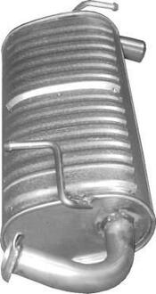 Алюм глушник. сталь, задн. частина Suzuki Jimny 1.3 Off-Road 4WD 08/05- POLMOSTROW 25.58 (фото 1)