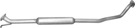 Алюм глушник. сталь, середн. частина Suzuki Swift 1.5i-16V 05- POLMOSTROW 25.68